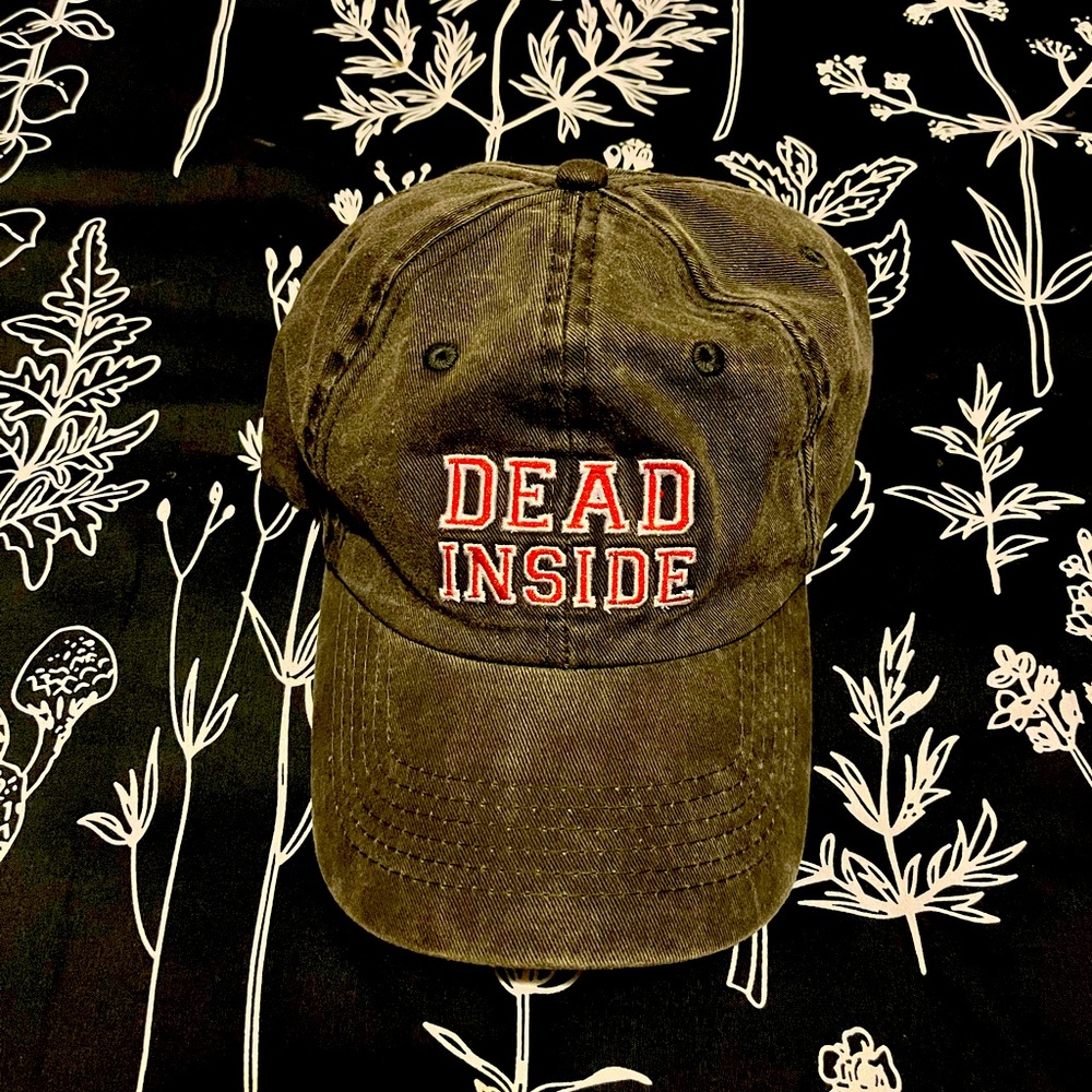 Dead inside dad hat